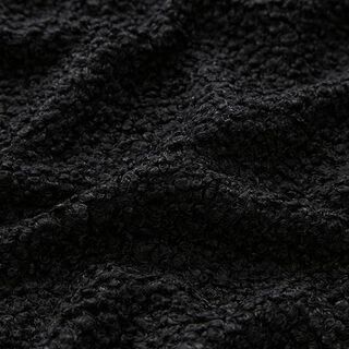 Strick Bouclé Uni – schwarz, 