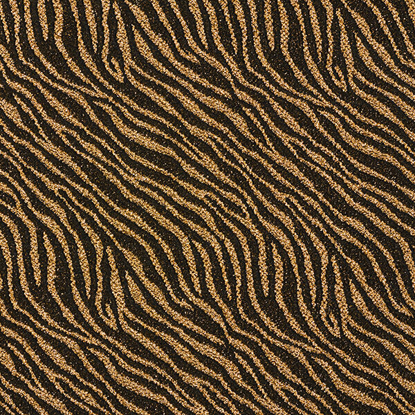 Jersey mit Lurex-Zebramuster – schwarz/altgold, image number 1