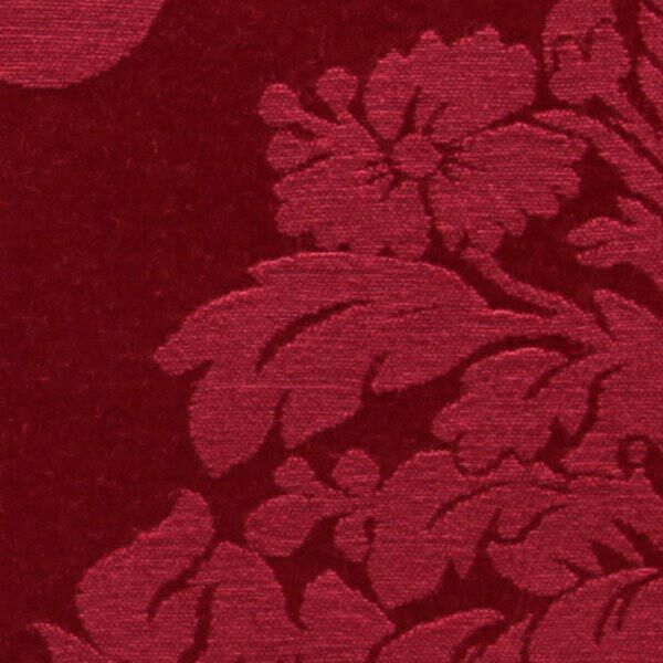Dekostoff Jacquard Damasco 280 cm – karminrot | Reststück 140cm