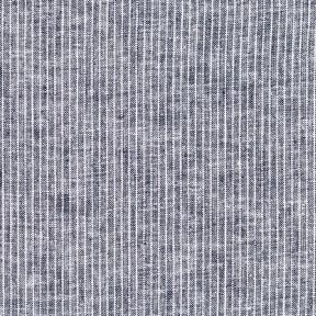 Leinen-Baumwoll-Mix schmale Streifen – nachtblau/weiss, 