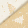 Dekostoff Jacquard Lurex Tannenbäumchen – hellbeige/gold,  thumbnail number 4