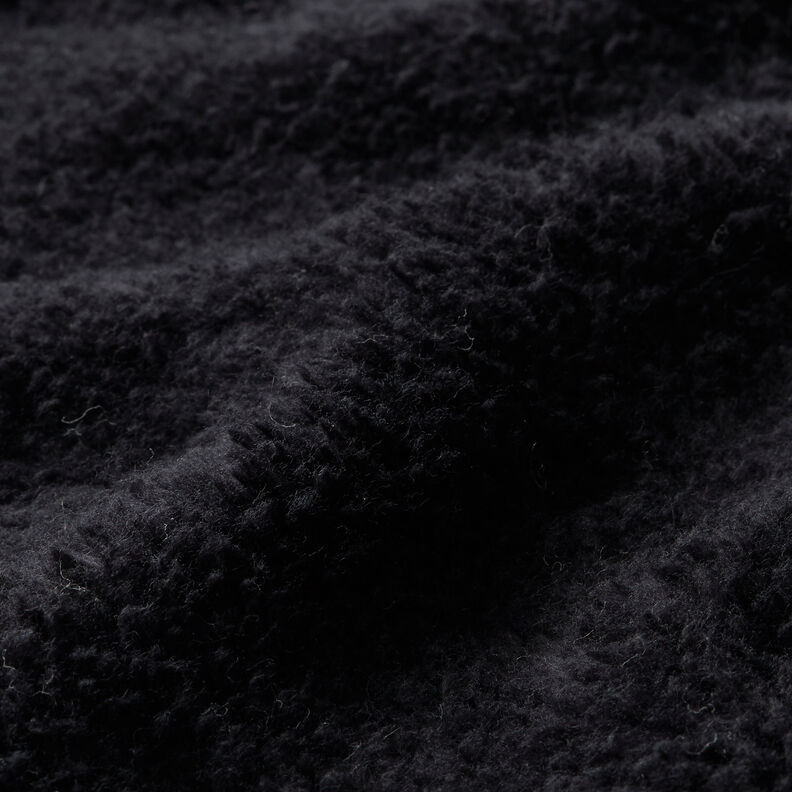 Sherpa Baumwoll-Mix Uni – schwarz,  image number 2