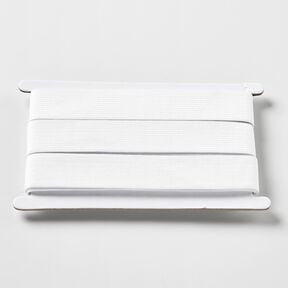 Glattes Gummiband [3 m | 25 mm] – weiss, 