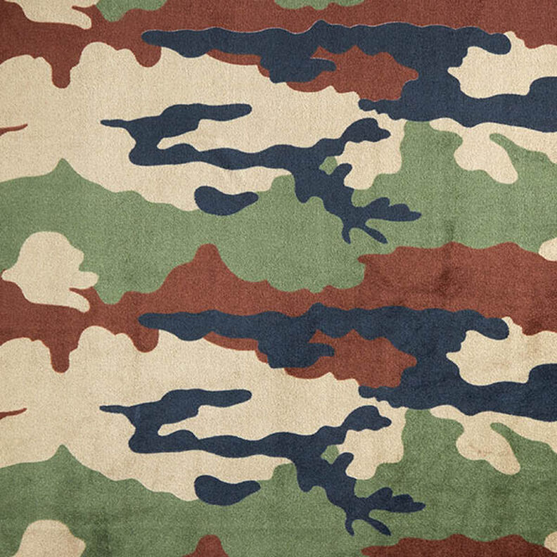 Kuschelfleece Camouflage – helltaupe/dunkelgrün,  image number 1