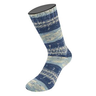 Meilenweit 100 Denim Mix Blue, 100g | Lana Grossa – hellblau/dunkelgrau, 