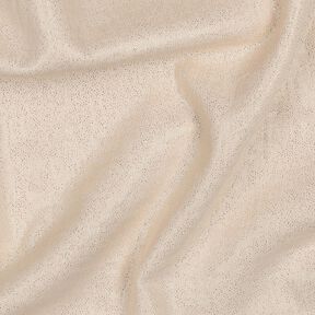 Musselin/ Doppel-Krinkel Gewebe feine Glitzerpunkte | Poppy Fabrics – sand, 