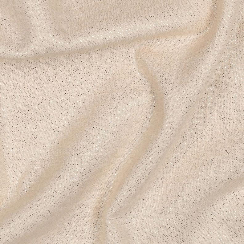 Musselin/ Doppel-Krinkel Gewebe feine Glitzerpunkte | Poppy Fabrics – sand,  image number 2