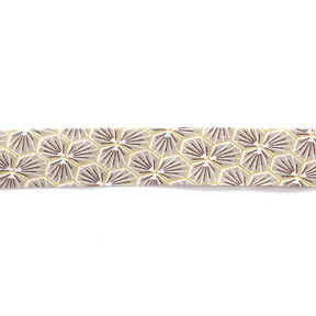 Schrägband Diamanten [27 mm] – beige, 