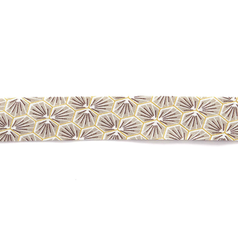 Schrägband Diamanten [27 mm] – beige,  image number 1