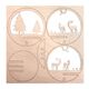 Holz Steckteile Waldtiere,  thumbnail number 4