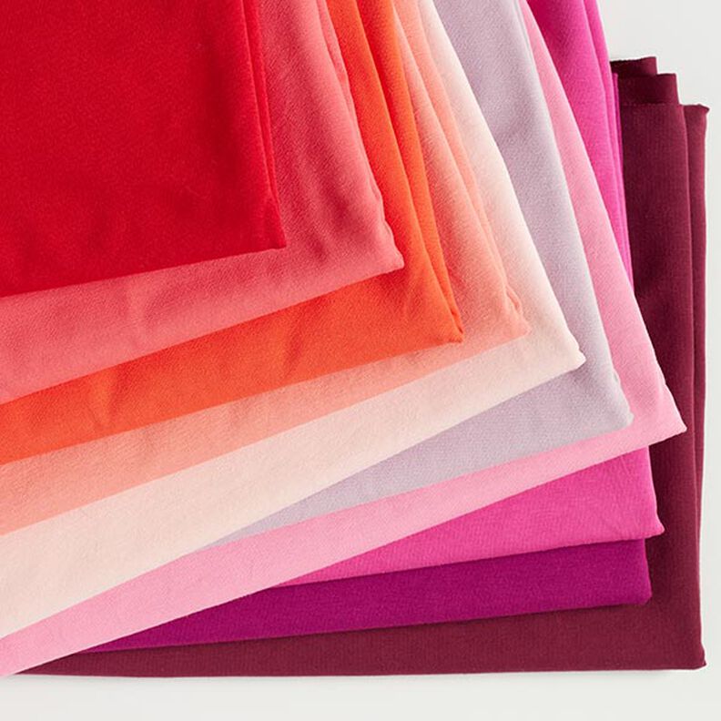 Baumwolljersey Medium Uni – bordeauxrot,  image number 5