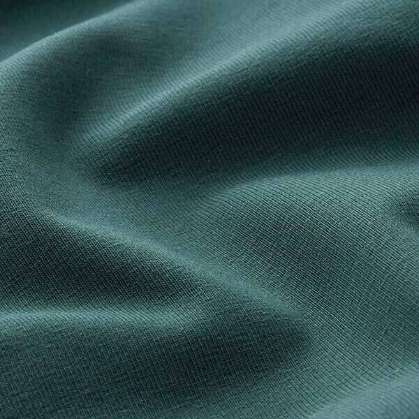 Baumwolljersey Medium Uni – tannengrün | Reststück 100cm