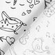 Ausmalstoff Popeline kleine Prinzessin – weiss/schwarz,  thumbnail number 4