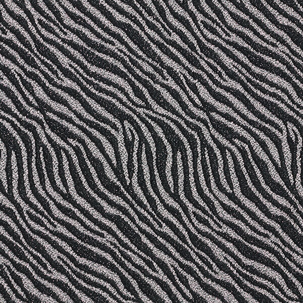 Jersey mit Lurex-Zebramuster – schwarz/silber,  image number 1