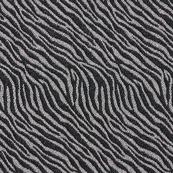 Jersey mit Lurex-Zebramuster – schwarz/silber, image number 1