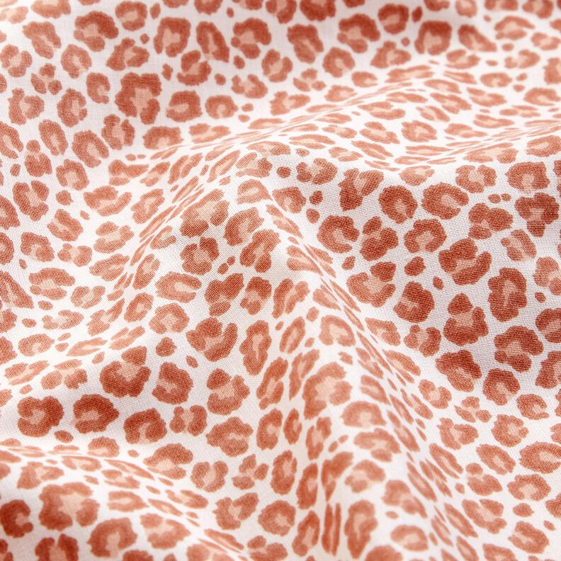 Baumwollstoff Cretonne Leo klein – elfenbein/kupfer, image number 2