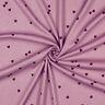 Rippenjersey verstreute Herzen | Poppy Fabrics – pastellviolett/merlot,  thumbnail number 3
