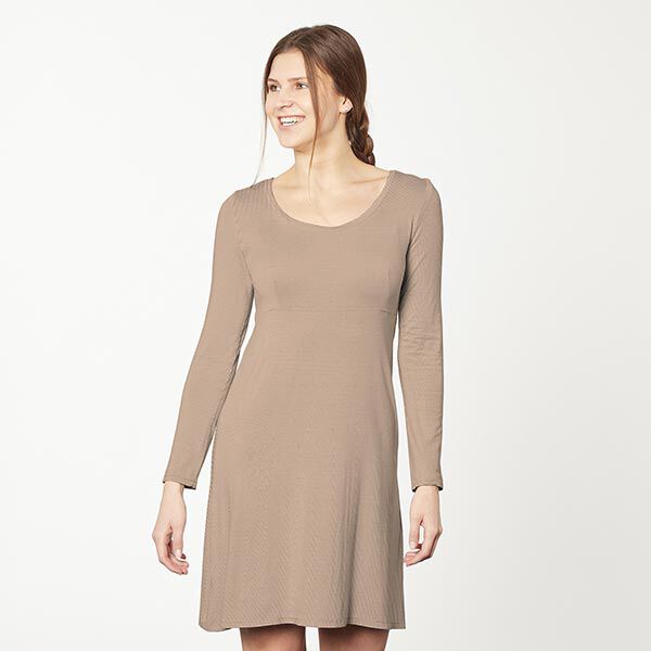 Bambus Viskosejersey Uni – sand,  image number 7