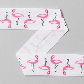 Baumwolllschrägband Flamingo - pink, 