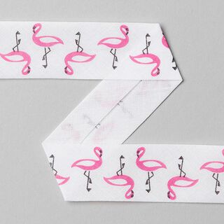 Baumwolllschrägband Flamingo - pink, 