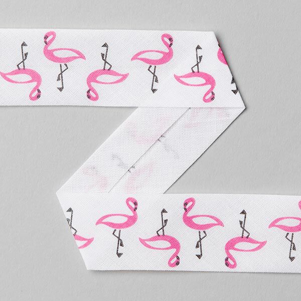 Baumwolllschrägband Flamingo - pink, image number 1
