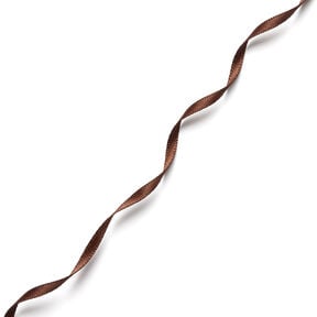Satinband [3 mm] – dunkelbraun, 