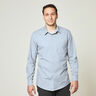 Hemdenstoff Stretch schmale Streifen – weiss/hellblau,  thumbnail number 7