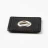 Ösenpatch [30 x 30 mm] – schwarz/silber metallic,  thumbnail number 2