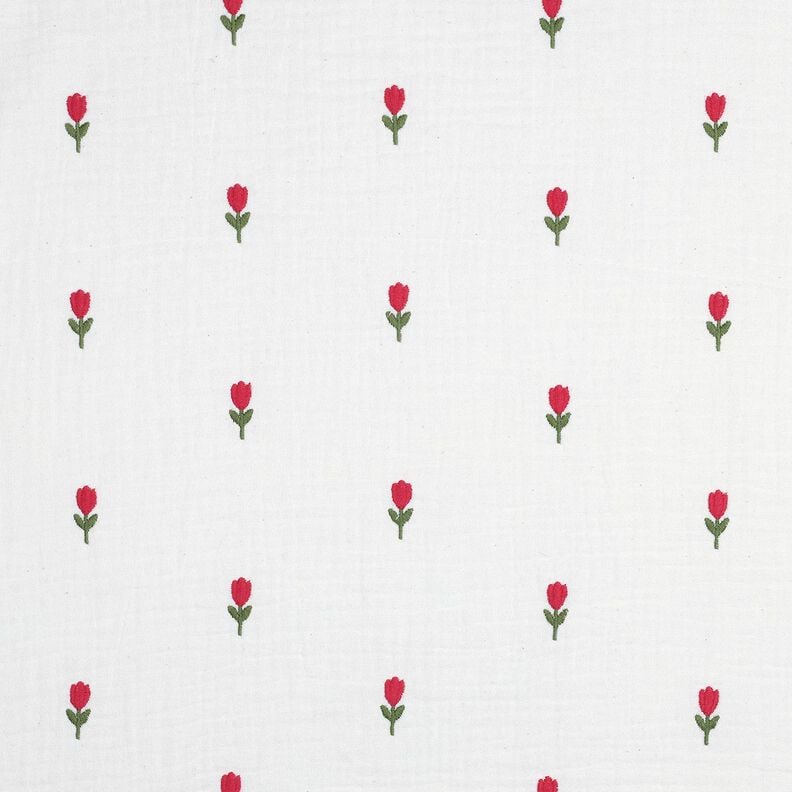 Musselin Tulpenstickerei &ndash; creme,  image number 1