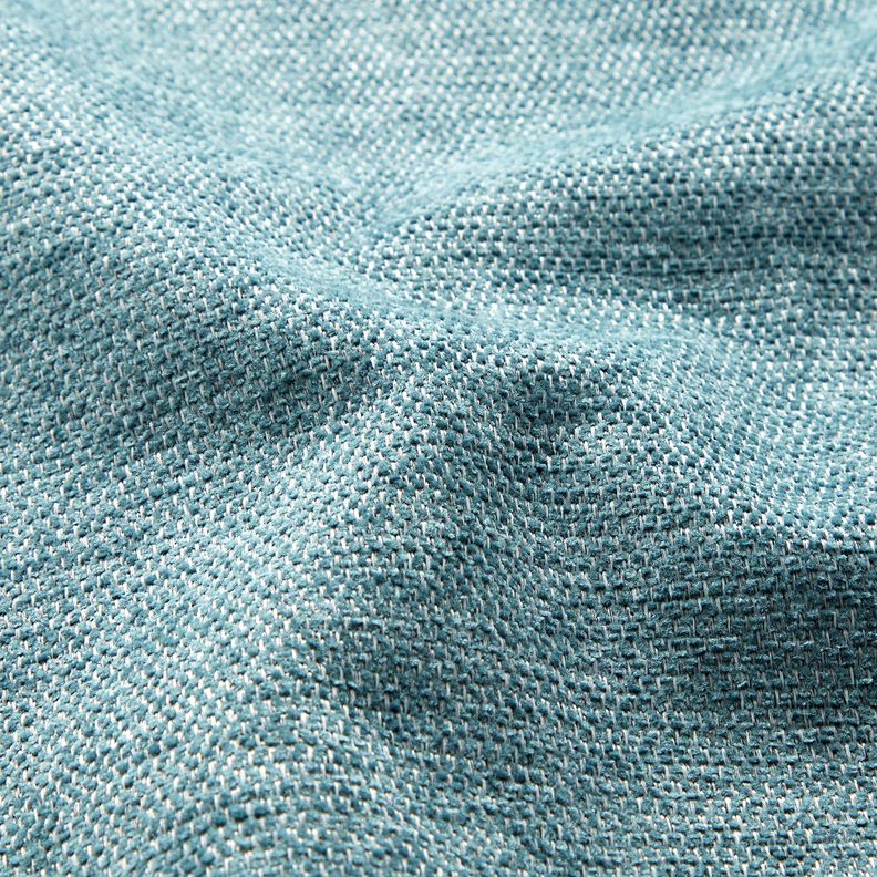 Polsterstoff Chenille Melange – hellpetrol/silbergrau, image number 2