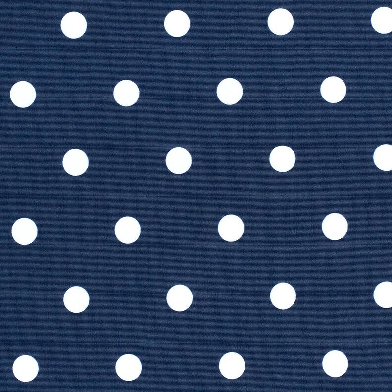 Badeanzugstoff Polkadots – marineblau/weiss,  image number 1
