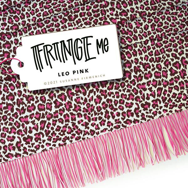 FRINGE ME Leo Pink – wollweiss/pink | Albstoffe | Hamburger Liebe,  image number 7
