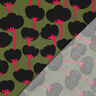 LENZING™ ECOVERO™ Viskosestoff Poppies | Nerida Hansen – oliv/schwarz,  thumbnail number 4