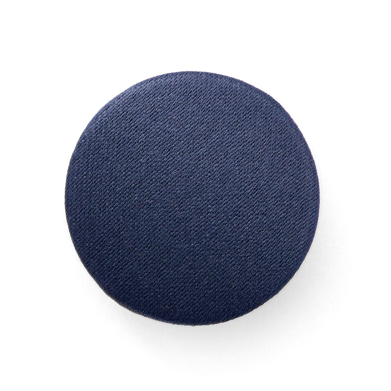 Bezogener Knopf, Duchesse Satin – jeansblau,  image number 1