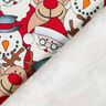 French Terry Sommersweat Rentier, Weihnachtsmann und Schneemann – wollweiss,  thumbnail number 4