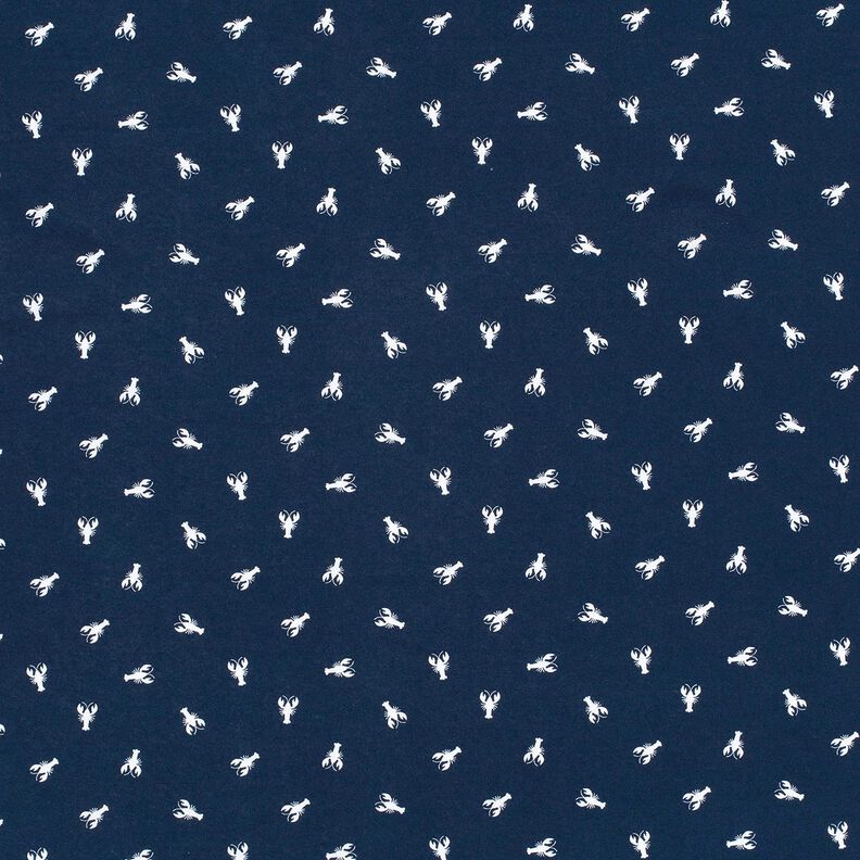 Baumwolljersey Hummerkrabbe – marineblau,  image number 1