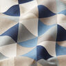 Dekostoff Halbpanama Dreiecke – blau,  thumbnail number 2