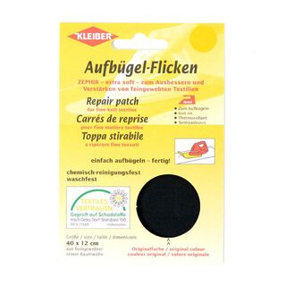 Zephir Aufbügelflicken – schwarz, 