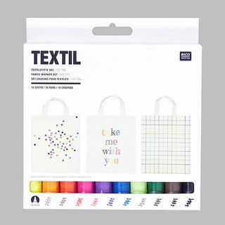 Textilstifte Set „Top 10“ | RICO DESIGN, 