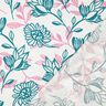 Viskose-Leinen-Mix Blumen | Poppy Fabrics – elfenbein/türkis,  thumbnail number 4