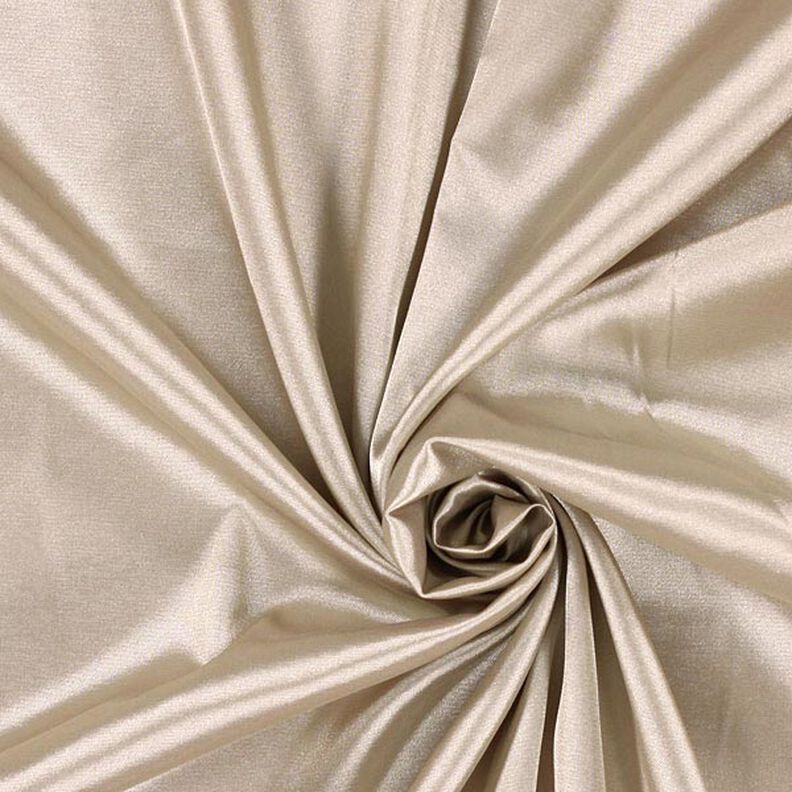 Stretch Satin – hellbeige,  image number 1