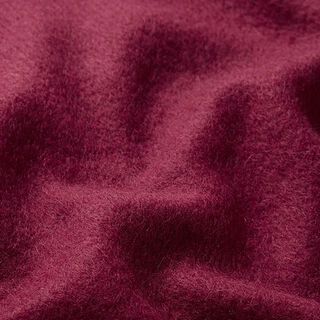 Walkstoff Woll-Mix Uni – bordeauxrot, 