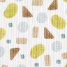 Waffelpiqué bunte Formen – moosgrün/elfenbein,  thumbnail number 6