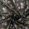 Crêpe Chiffon Dobby & Blumen – schwarz/hellblau,  thumbnail number 3