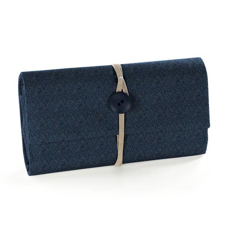 Filz 90 cm / 1 mm stark – navy,  image number 4