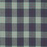 Leinen-Mix Karo bunt gewebt &ndash; mint/jeansblau,  thumbnail number 1