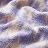 Mantelstoff grob gewebt Hahnentritt – beige/flieder,  thumbnail number 2