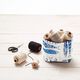 Dekostoff Canvas Sardinen – blau/natur,  thumbnail number 9