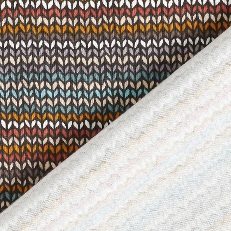 Baumwolljersey Strickmuster – schwarz,  image number 4