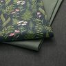 Outdoorstoff Canvas Blätter und Blüten – dunkelgrün/pastellviolett,  thumbnail number 5